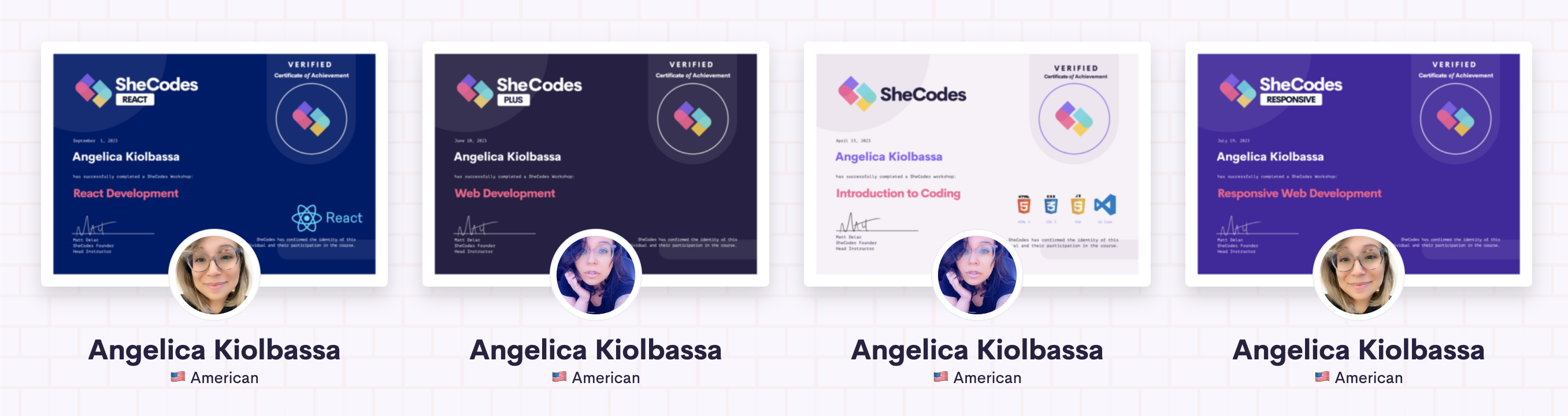 shecodes certificates